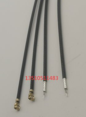 特制IPEX母单头RG178射频同轴RF线IPX/UF.L母单边SFF50-1黑色AP线