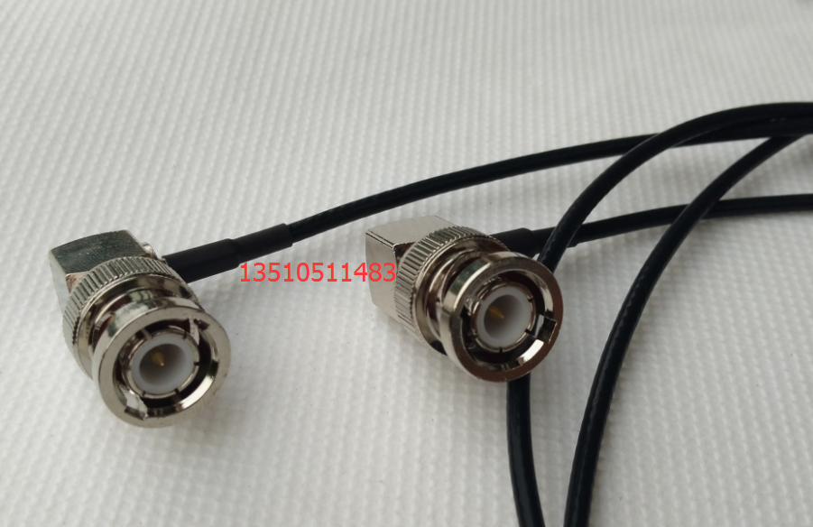 HD-SDI高清视频线6G4k 细软SDI线图传摄影机连接线bnc弯直角头4K