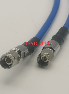 特制SMA公转公不锈钢柔软RG142射频馈线 SMA-JJ蓝色RG142高频RF线