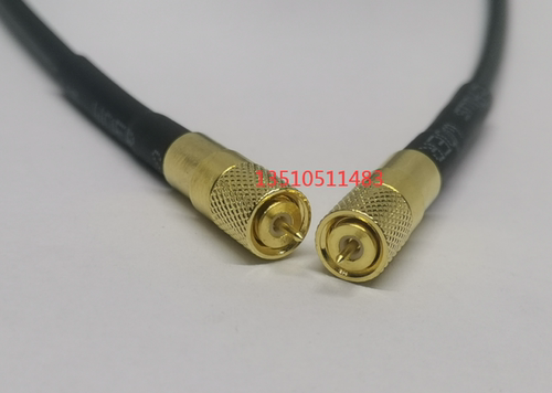 10-32UNF-JJ碳墨RG174防震动传感器跳线 M5/L5公转公弹簧传感器线