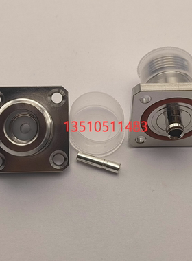 N-KFB3防水圈射频SFT50-3半柔半刚接线头 N母法兰方盘RG402高频RF