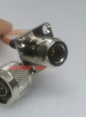 N-JKF工业级RG142射频同轴延长线 AP高频N公转母带法兰双屏蔽馈线