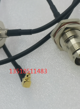 TNC-KY/MMCX-JW特氟龙射频线TNC母转MMCX公黑色高频RF测试线50欧