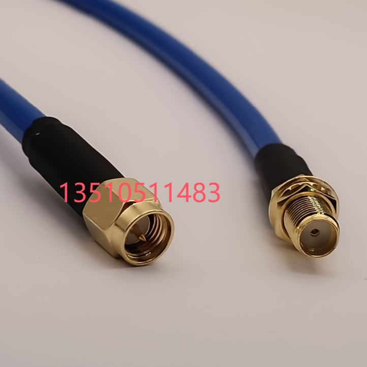 SMA-JKY工业级蓝色RG142射频同轴馈线 SMA公转母高频AP RF延长线