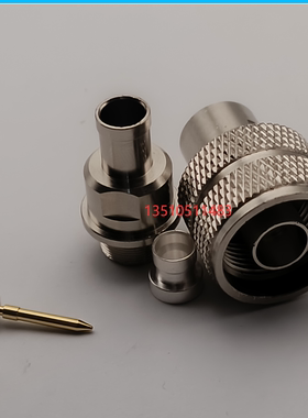 快插N-J特制款螺套活动接RG142 RG402射频同轴馈线 N公高频RF头