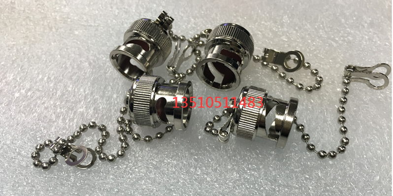 金属BNC 防尘帽BNC母头全铜BNC保护防尘 BNC无针带链对空载的接头