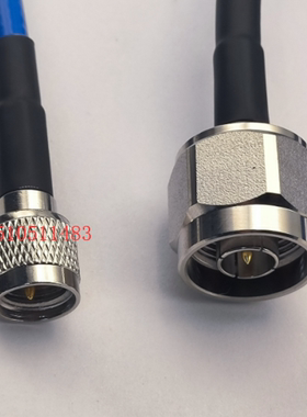 小M公转N公柔软PUR蓝色RG142射频馈线 迷你UHF M-J/N-J工业级高频