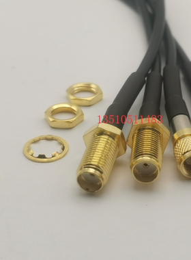 10-32UNF公转SMA母黑色RG316耐高温传感器线 M5/L5-J/SMA-K信号线