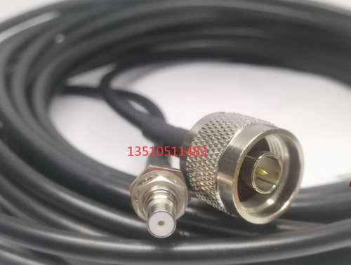 QMA母带螺母转N公LMR195射频线
