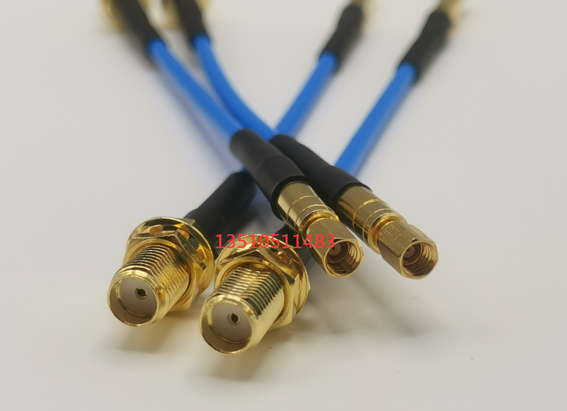 SSMC母转SMA母射频蓝色RG316D