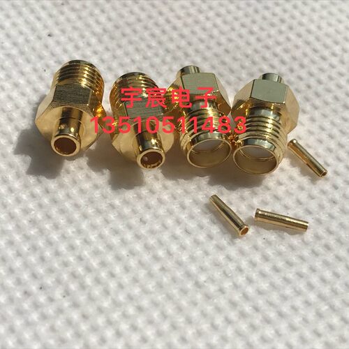 SMA-KB2射频同轴SFT50-2连接器SMA母086 RG405高频微波铜管RF接头