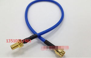 射频SMA-JK半柔微波RG402跳线 高频SMA公对母进口跳线代替品馈线