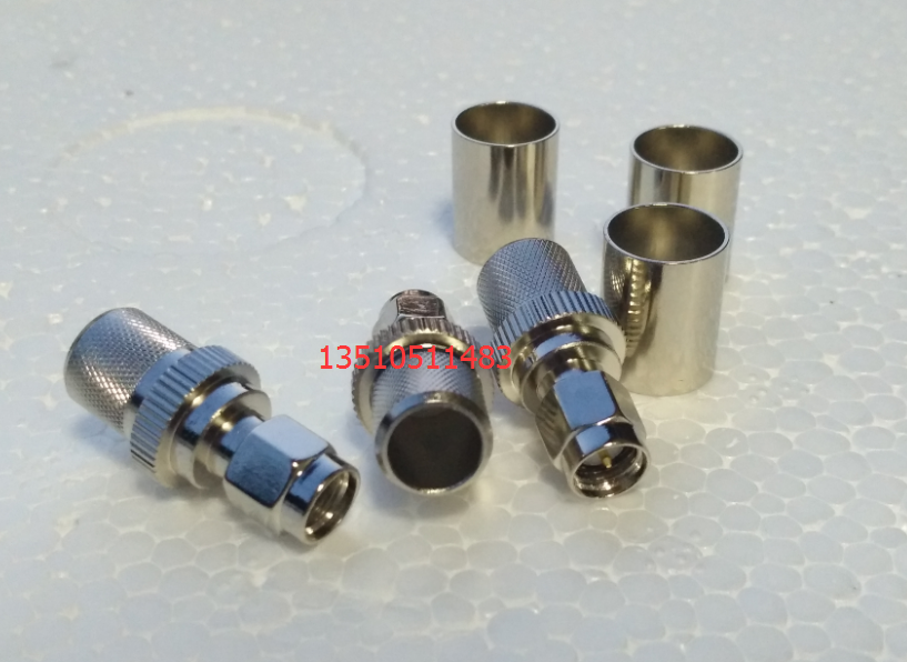 SMA-J7内镙内针SMA公头配50-7 LRM400 RG8/U 7DFB射频同轴馈线头