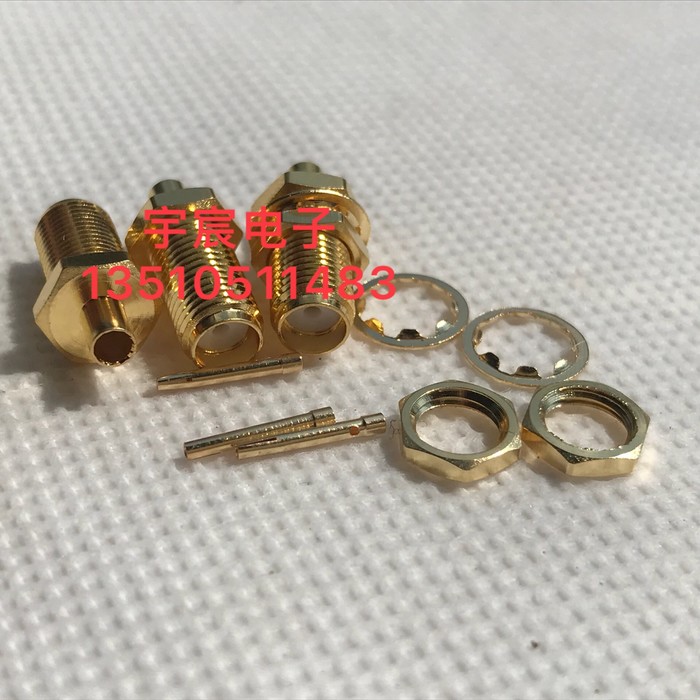 sma-kyb2射频同轴连接器sma母带螺母固定rg405 086半柔半钢高频头