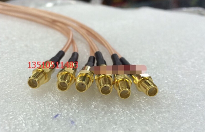 SSMA-K单头同轴50欧姆RF射频测试线 高频SSMA母信号线 微型SMA线