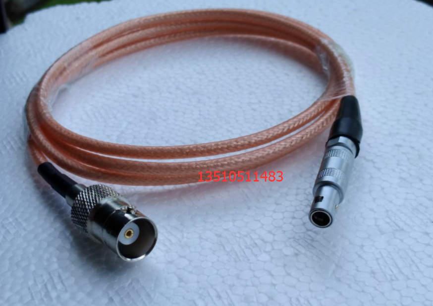 LeImo转BNC母射频超声波线 雷默0S单芯航空插头转BNC母测试线