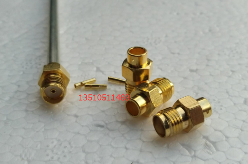 SMA-KB3射频同轴RG402连接器 SMA母SFT50-3半柔半钢信号头50欧姆