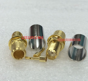 SMA SMA母5DFB馈线接头SMA接RG6头 5工业级RF射频连接器