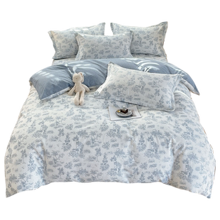 田园风小碎花被套单件2米x2米3全棉100纯棉单独被罩150x200被单套