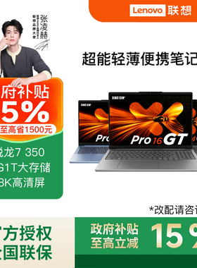 【国补15%】联想小新Pro14GT/Pro16GT AI元启版 锐龙AI7H350/AI9H365轻薄办公学生笔记本电脑