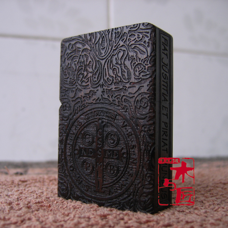 紫光檀 黑檀木 经典康斯坦丁 正品205 zippo 木制木壳打火机