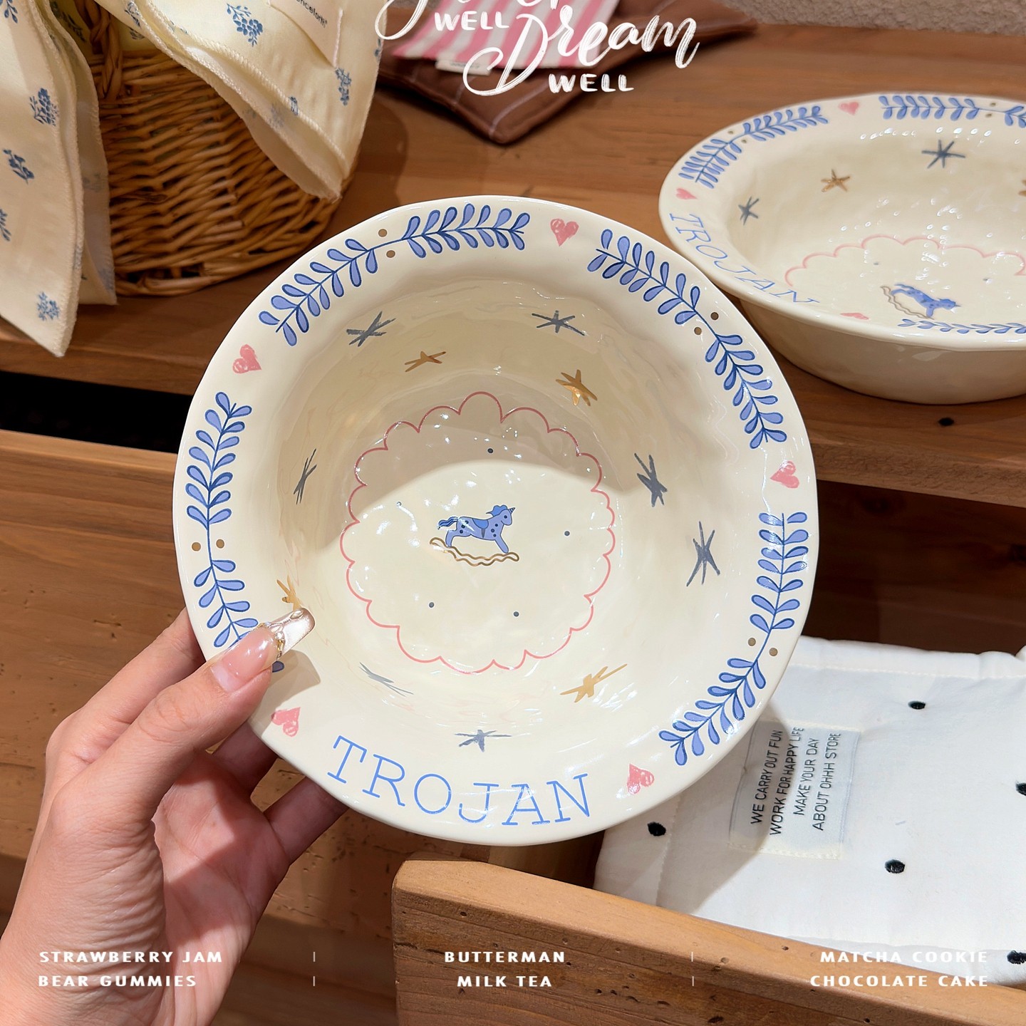 26年新款童趣小马描金陶瓷餐具家用菜盘米饭碗面碗甜品水果盘礼物,餐饮具,盘,淘宝优惠券,粉丝福利购,淘宝优惠卷