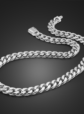男士朋克风百搭配饰银项链