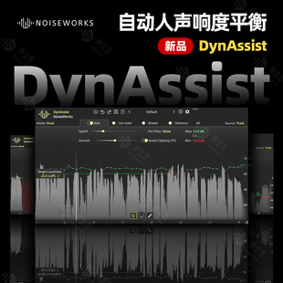 NoiseWorks DynAssist 自动人声增益响度平衡解放双手效率插件