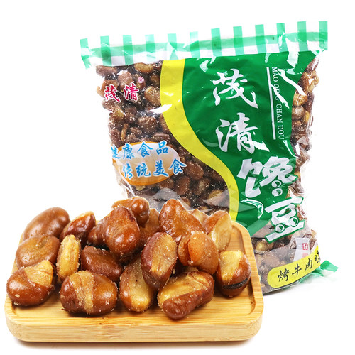 茂清牛肉味休闲油炸兰花豆