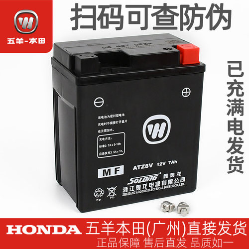 五羊本田幻影NSP190/LEAD125/CBR300/CM300原厂起动蓄电池电瓶