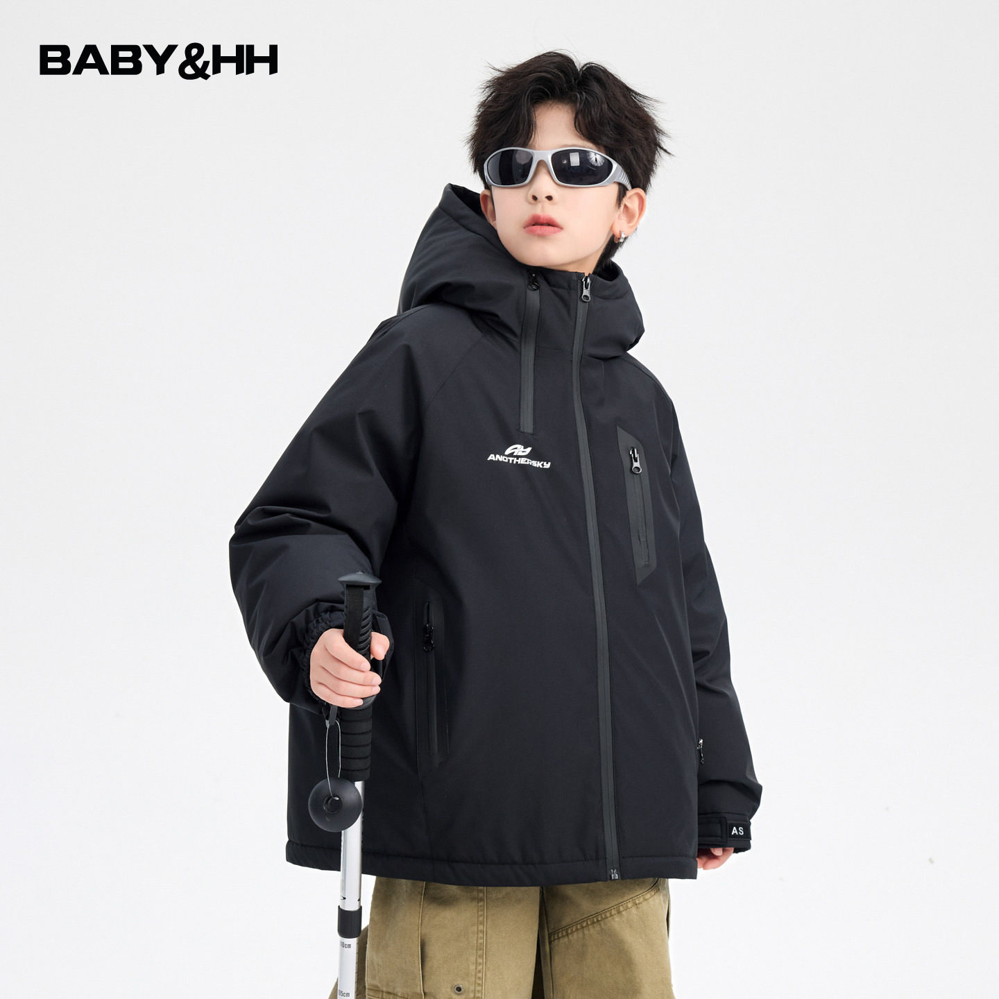 男童冬季黑色免洗户外冲锋衣羽绒服2025新款儿童加厚防水防寒外套,童装/婴儿装/亲子装,羽绒服,淘宝优惠券,粉丝福利购,淘宝优惠卷