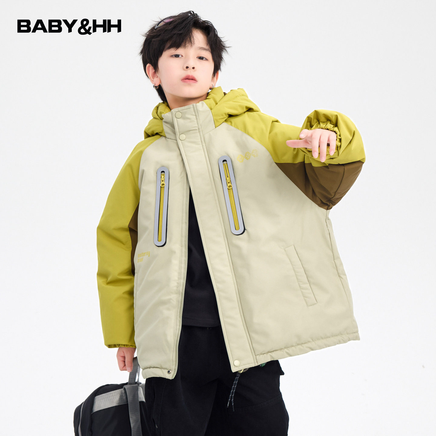 男童冬季撞色户外防水冲锋衣羽绒服2025新款学生儿童加厚防寒外套,童装/婴儿装/亲子装,羽绒服,淘宝优惠券,粉丝福利购,淘宝优惠卷