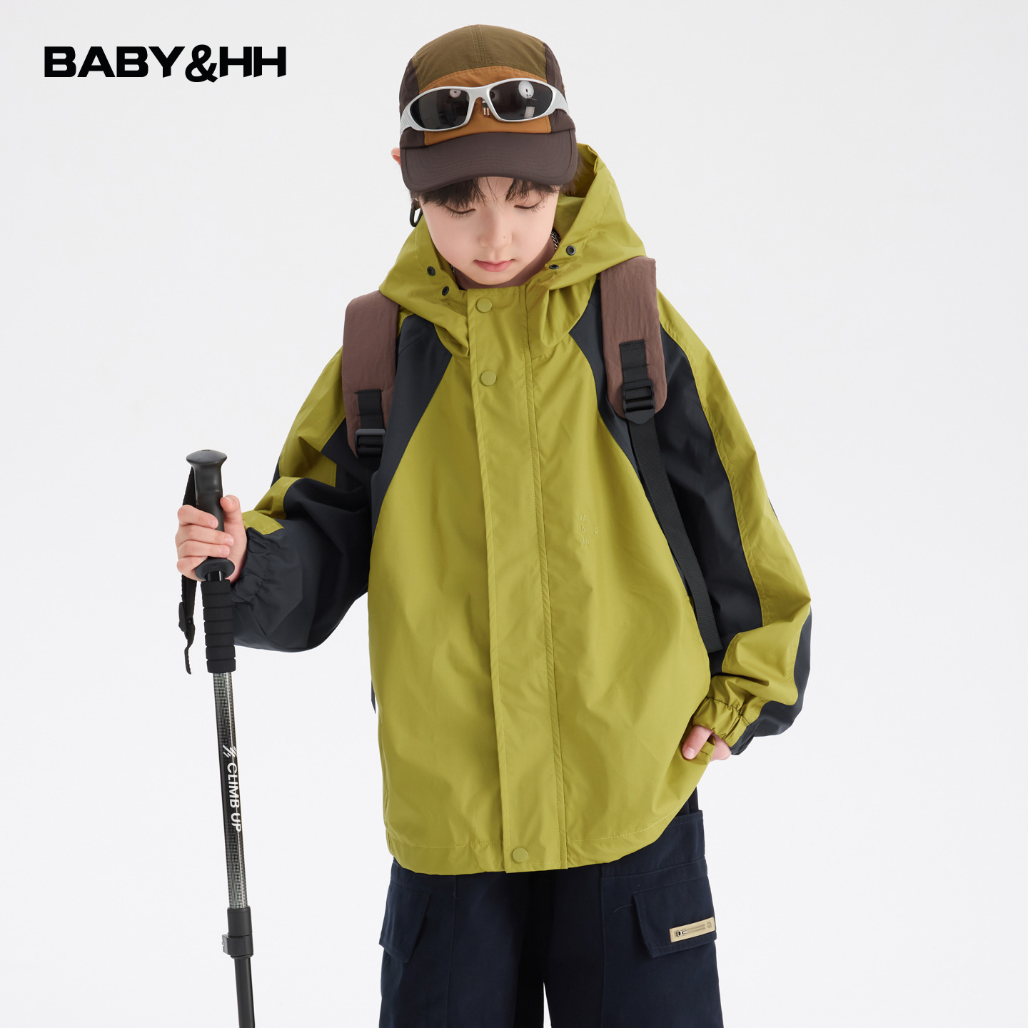 山系户外撞色防水运动冲锋衣外套