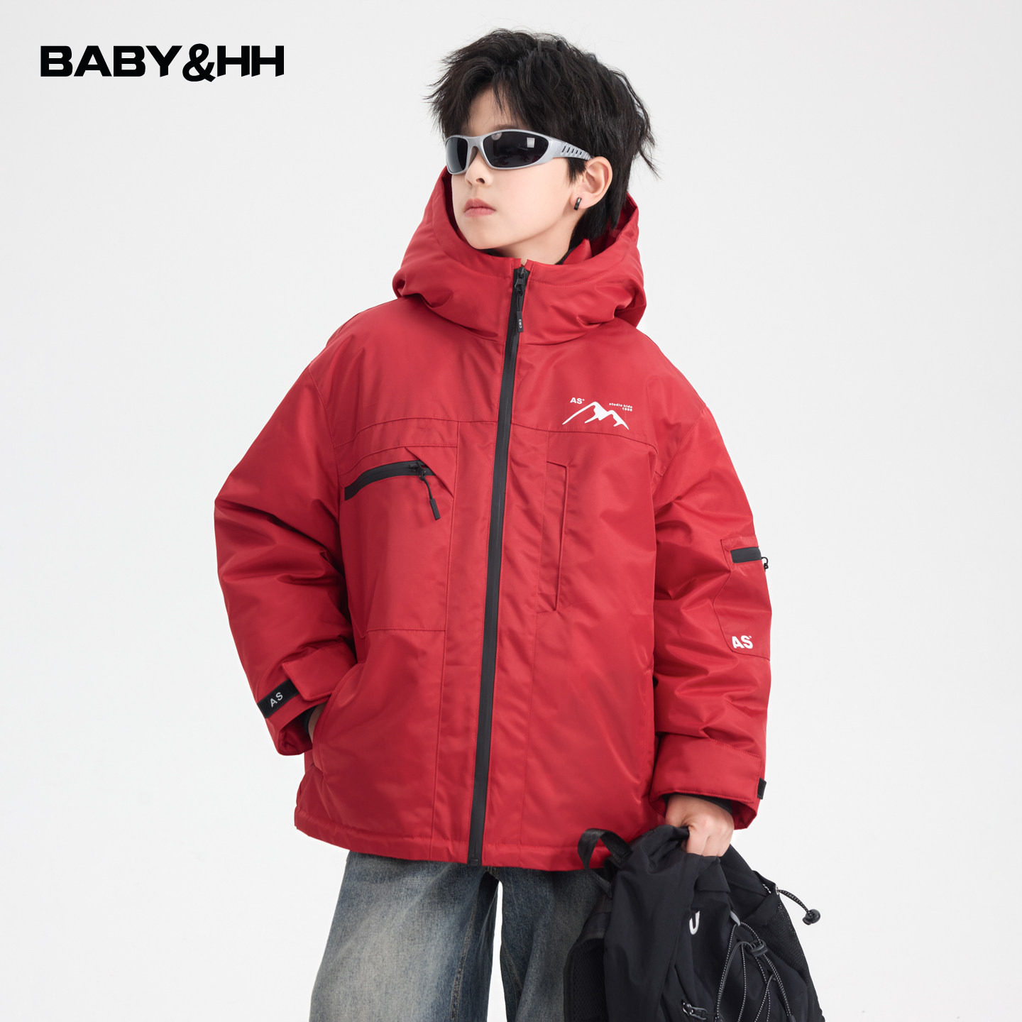 男童冬季新年红色工装冲锋衣羽绒服爆款2026新款儿童加厚防寒外套,童装/婴儿装/亲子装,羽绒服,淘宝优惠券,粉丝福利购,淘宝优惠卷