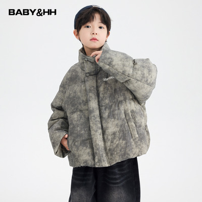 90白鸭绒立领防寒防风面包羽绒服