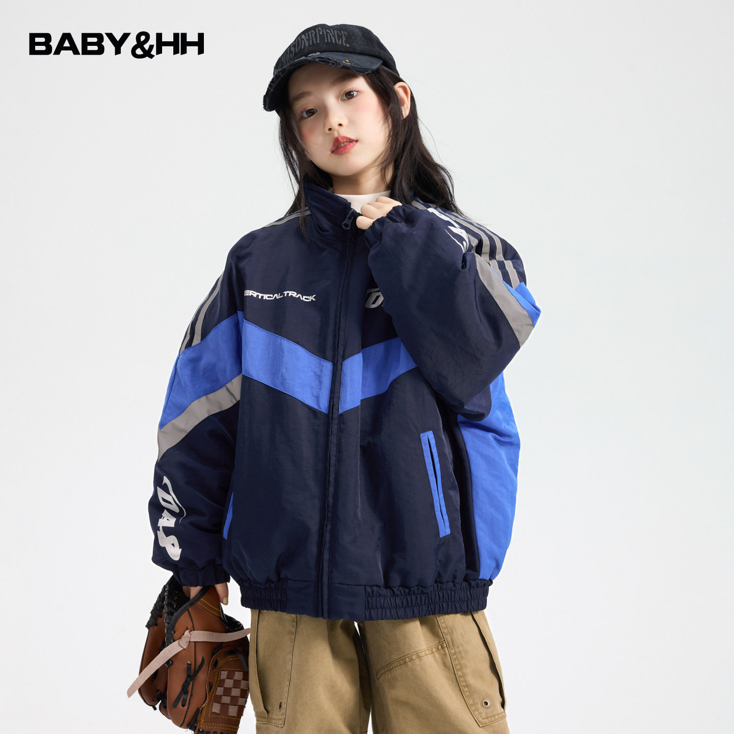 女童冬季撞色学院风运动反光棉服2025新款儿童装女孩加厚夹棉外套,童装/婴儿装/亲子装,棉袄/棉服,淘宝优惠券,粉丝福利购,淘宝优惠卷