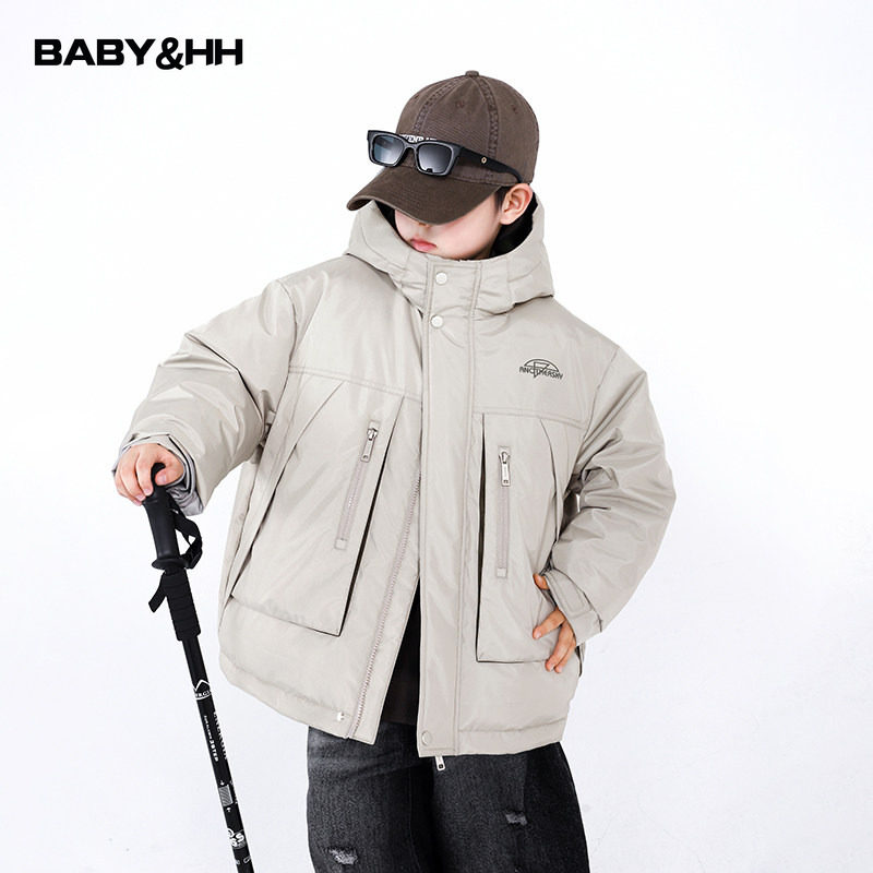 男童冬装户外冲锋衣工装羽绒服2025新款儿童男孩防水加厚防寒外套,童装/婴儿装/亲子装,羽绒服,淘宝优惠券,粉丝福利购,淘宝优惠卷