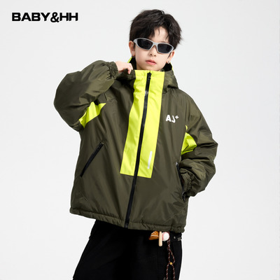 90安心绒撞色防水冲锋衣羽绒服潮