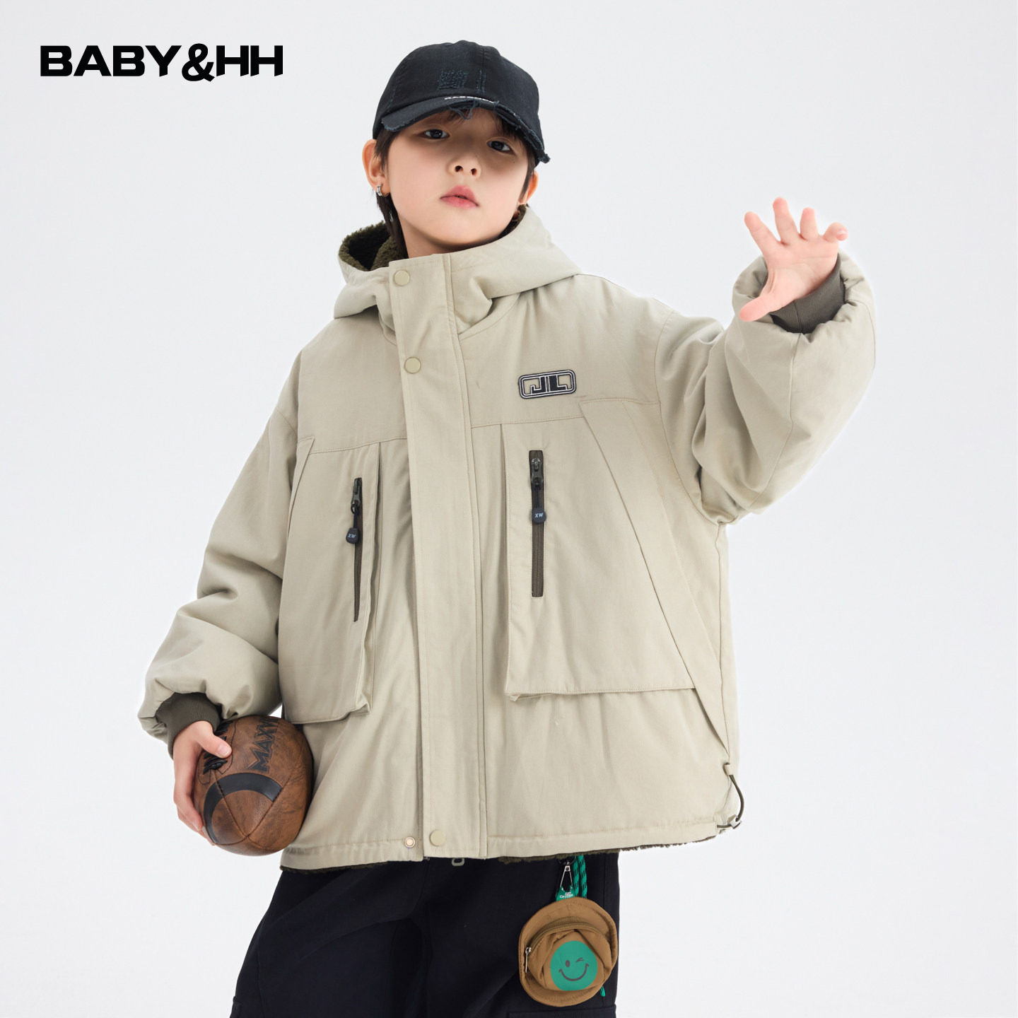 男童冬装户外防风加绒连帽工装外套2025新款儿童秋冬加厚保暖棉服,童装/婴儿装/亲子装,普通外套,淘宝优惠券,粉丝福利购,淘宝优惠卷