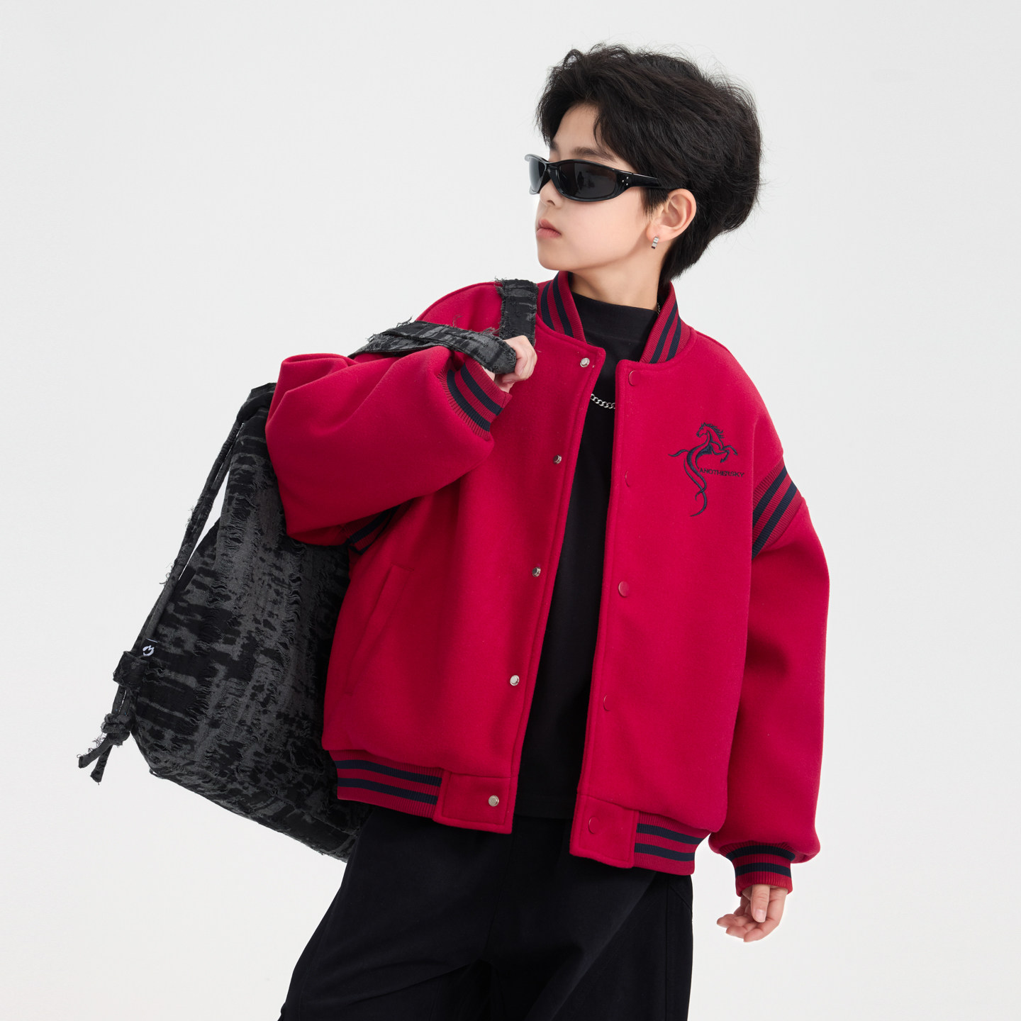 男童冬装红色新年加厚毛呢棒球棉服2026新款青少年儿童拜年服外套,童装/婴儿装/亲子装,棉袄/棉服,淘宝优惠券,粉丝福利购,淘宝优惠卷