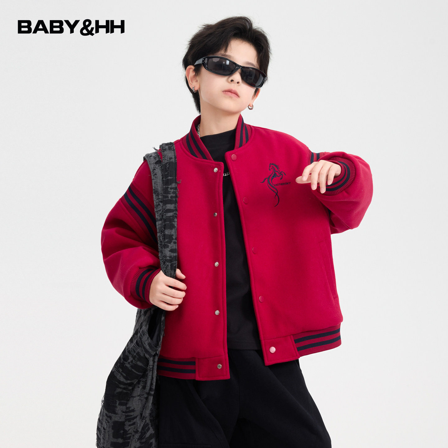 男童冬装红色过年加厚毛呢棒球棉服2026新款青少年儿童拜年外套潮,童装/婴儿装/亲子装,棉袄/棉服,淘宝优惠券,粉丝福利购,淘宝优惠卷