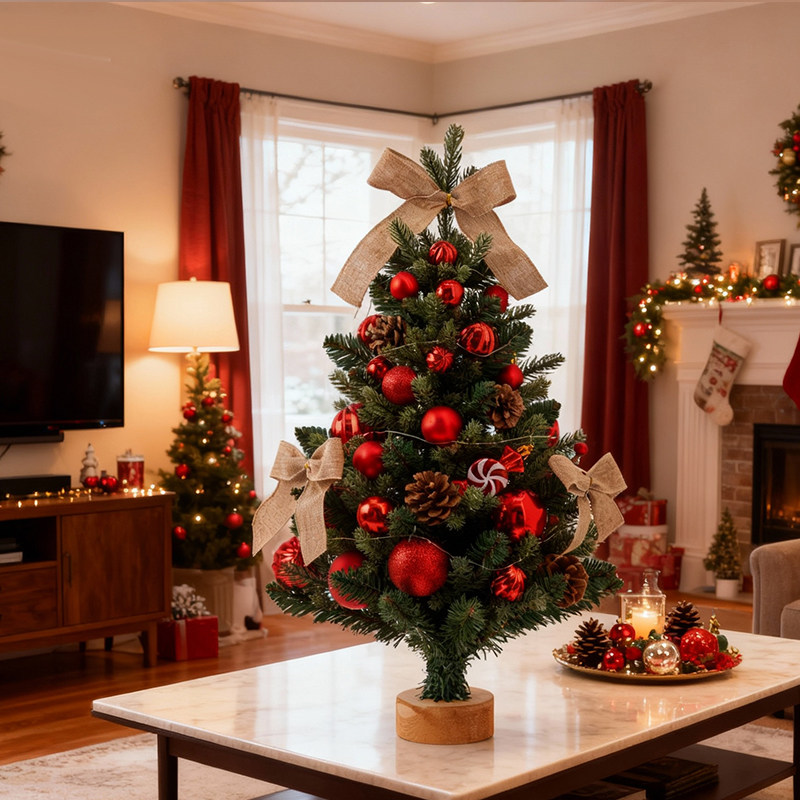 圣诞节装饰品ins风桌面迷你小圣诞树家用手工diy氛围场景布置摆件,节庆用品/礼品,圣诞树,淘宝优惠券,粉丝福利购,淘宝优惠卷