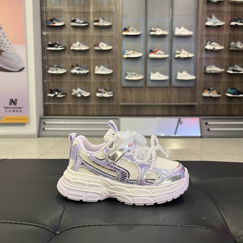 小总统夏季新款女童珍珠鞋老爹鞋