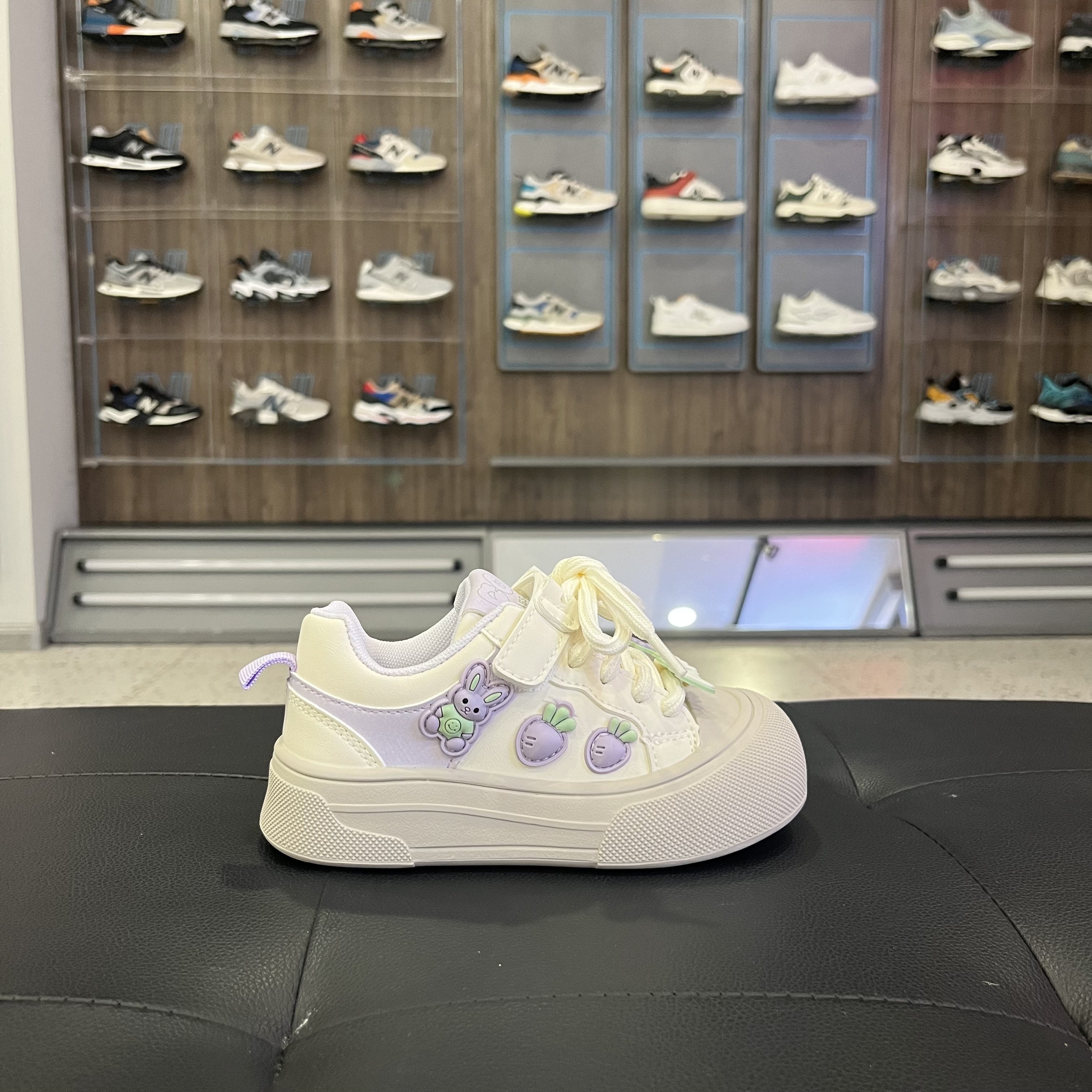 小总统女童小兔子休闲板鞋