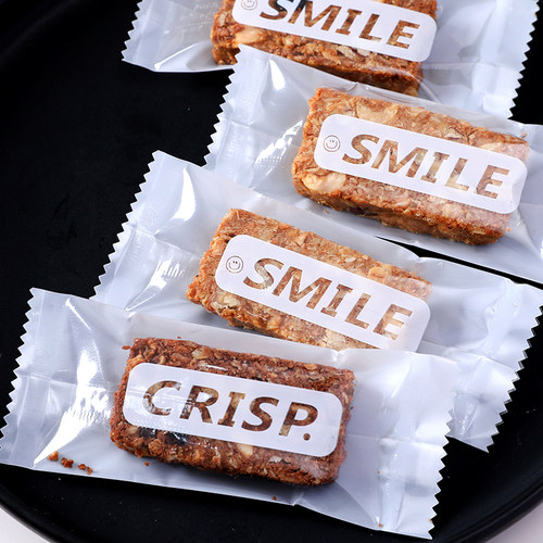 加厚燕麦饼干袋子奶酥烘焙手工曲奇牛乳派杏仁酥一次性机封空包装 - 封面