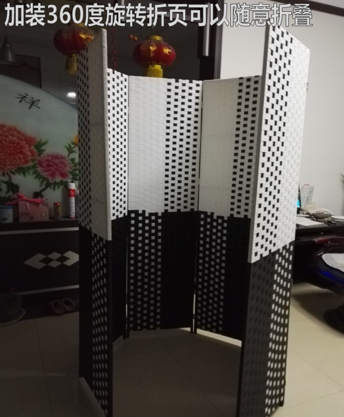 Tối giản châu Âu vải ròng rọc màn hình trang trí vách ngăn gấp di động phòng khách sạn phòng ngủ nhà - Màn hình / Cửa sổ bức bình phong đẹp