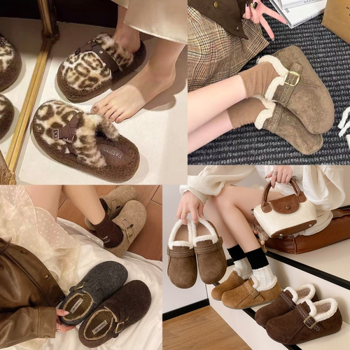 新1【疯狂撤柜款】冬季爆款时尚百搭网红时尚蝴蝶结女拖鞋