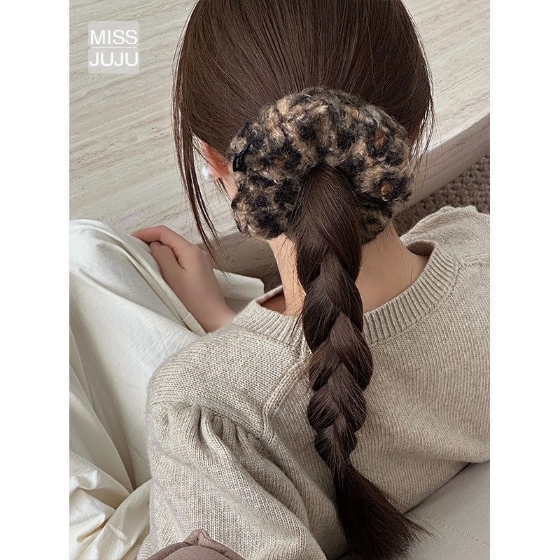 MISS JU丨简约头绳豹纹毛绒发圈网红皮筋女扎头发发饰女百搭发绳,饰品/流行首饰/时尚饰品新,发饰,淘宝优惠券,粉丝福利购,淘宝优惠卷