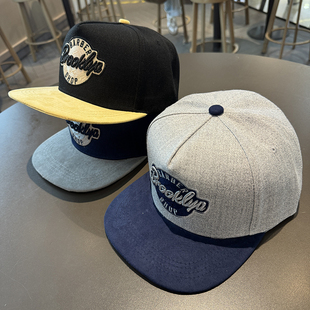 潮酷帅立体板帽 棒球帽夏季 平沿帽子男款 春秋宽檐嘻哈帽女硬顶美式