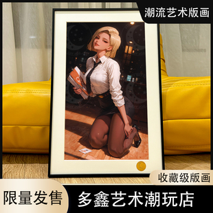 秘书18号Android七龙珠人造人拉姿丽lazuli克林客厅动漫装饰画